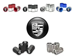 Porsche Tire Valve Stem Caps Bicycle Modern Design